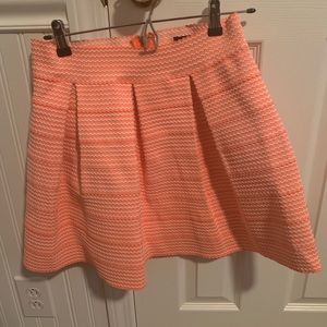 Bright coral bandage skirt